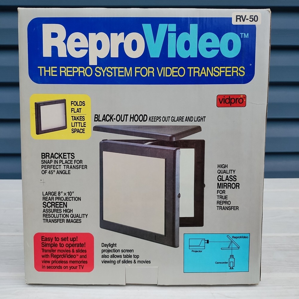 ReproVideo Vintage Repro System For Video Transfers Of Slides & Movies To  Tape